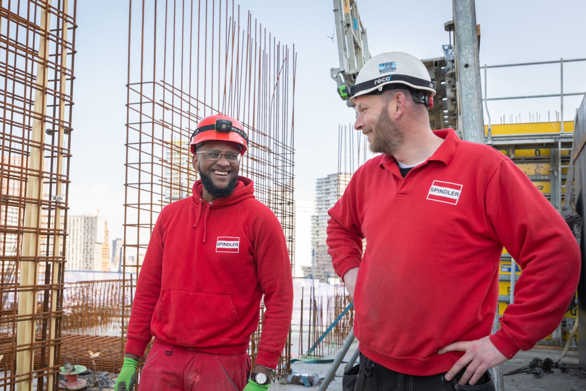 Monteurs werken Spindler